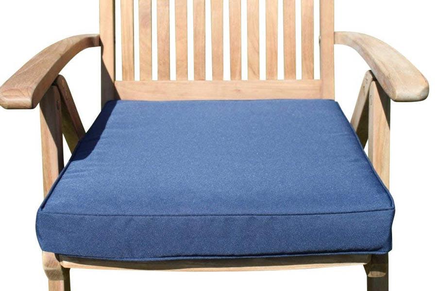 The Garden Marketplace Armchair Pad for Large Garden Chair, Thick 7cm Seat Cushion with Zipped Washable Cover, Fade-Resistant 180g Polyester