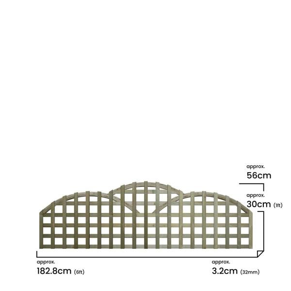 5 pack trellis triple dome privacy square [w.6ft x h.1ft] 1