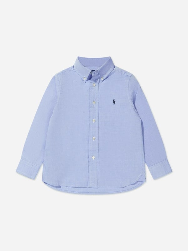 Ralph Lauren Kids Ralph Lauren Boys Slim Fit Shirt in Blue