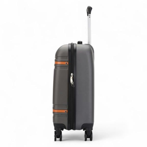 Infinity Luggage Hard Shell Modern Dual 4 Wheel Luggage Suitcase Set