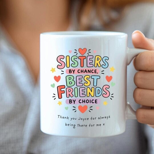Aye Do Gifts Personalised Sister & Best Friends Mug Gift | Sister Best Friend Gift