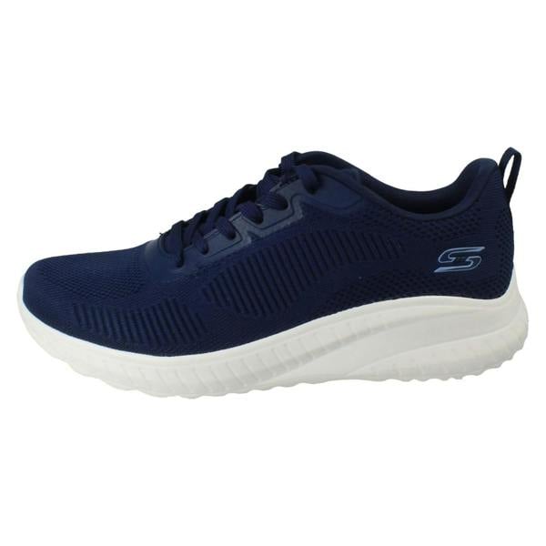 Skechers Ladies Skechers Bobs Memory Foam Vegan Trainers 117209 Face Off
