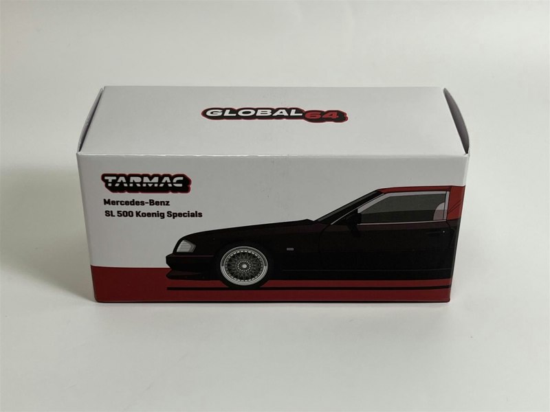 Tarmac Mercedes Benz SL 500 Koenig Specials Black 1:64 Tarmac Works T64G045BL