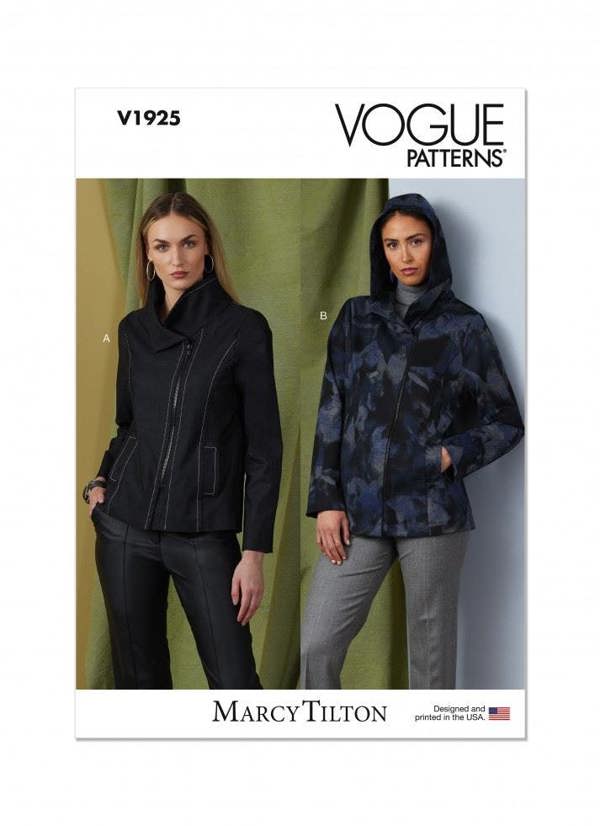 Vogue Sewing Pattern 1925, Jackets for Women, A5 (6-8-10-12-14) - Intermediate