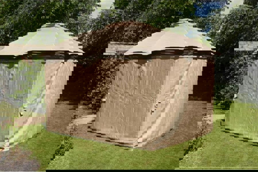 Rio Gazebo Curtain Set Mocha The Garden Furniture Shop