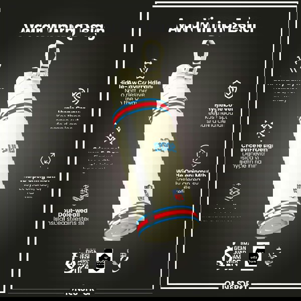 NFL x ION8 Insulated Steel Water Bottle, NFL Texans, 750ml (24oz)