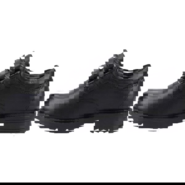 Hush Puppies Barry Senior Leather Boys's Black Shoes