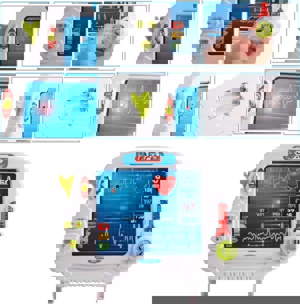 deAO Toys 17 PCS Rich Pretend Kids Doctors Playset Little Doctors Trolley Kit