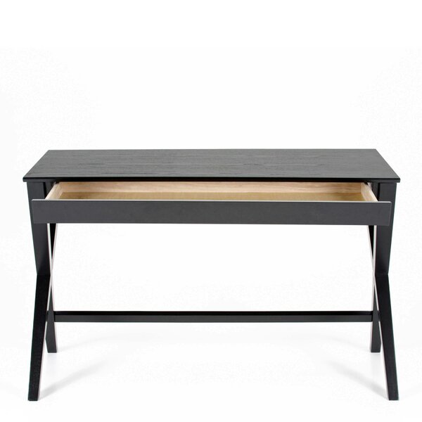 Wyld Haus Verona Black Oak Veneer Desk with Drawer
