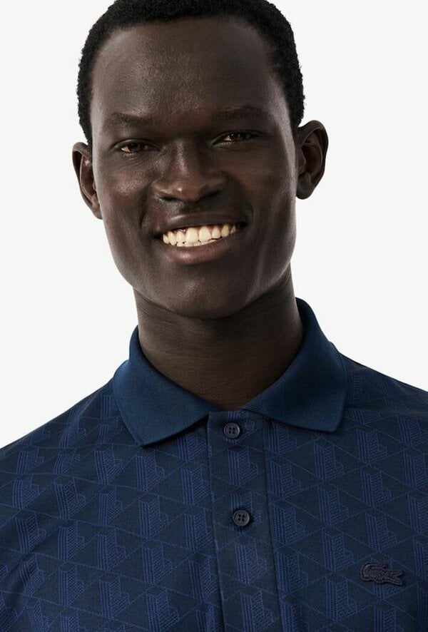 Lacoste Classic Fit Monogram Jacquard Polo Shirt