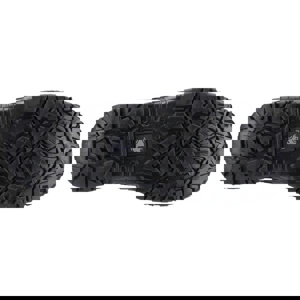 Amblers Safety Amblers Combat Mens Composite Toe Metal Free Safety Tall Hi-Leg Boots, black sole with rugged tread pattern for slip resistance and durability.