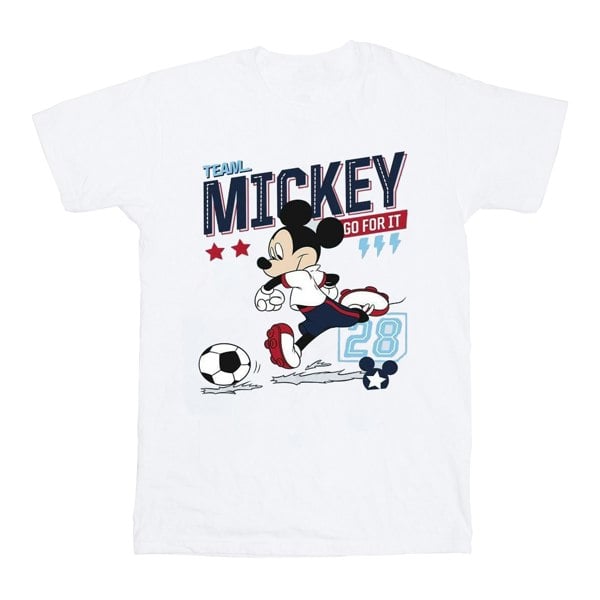 Disney Boys Mickey Mouse Team Mickey Football T-Shirt - White