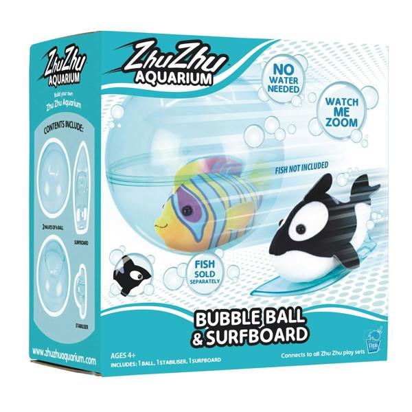 Zhu Zhu Aquarium Zhu Zhu Pets - Zhu Zhu Aquarium Bubble Ball & Surfboard Playset (Fish NOT included)