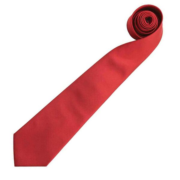 Premier Mens “Colours” Plain Fashion / Business Tie - Red