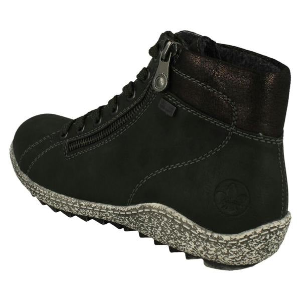 Rieker Ladies Rieker Casual Rieker-Tex Ankle Boots with Lace and Zip Fastening L7502