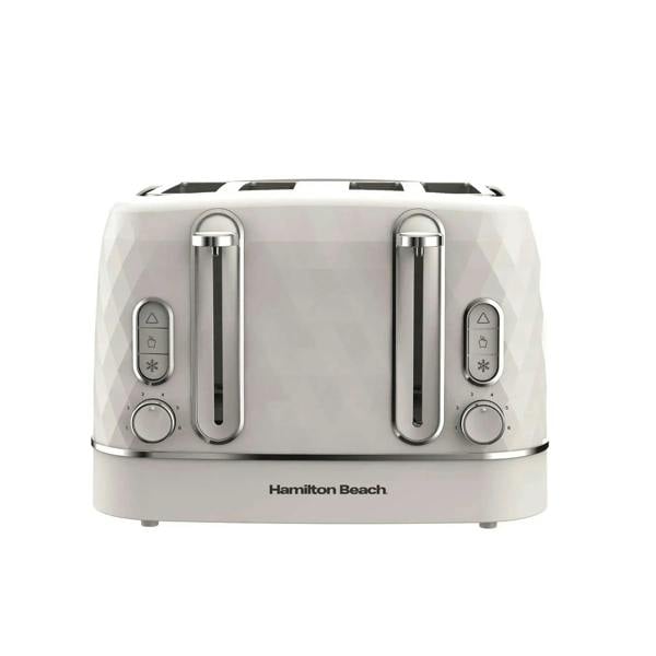Hamilton Beach Diamond 4 Slice Toaster - White