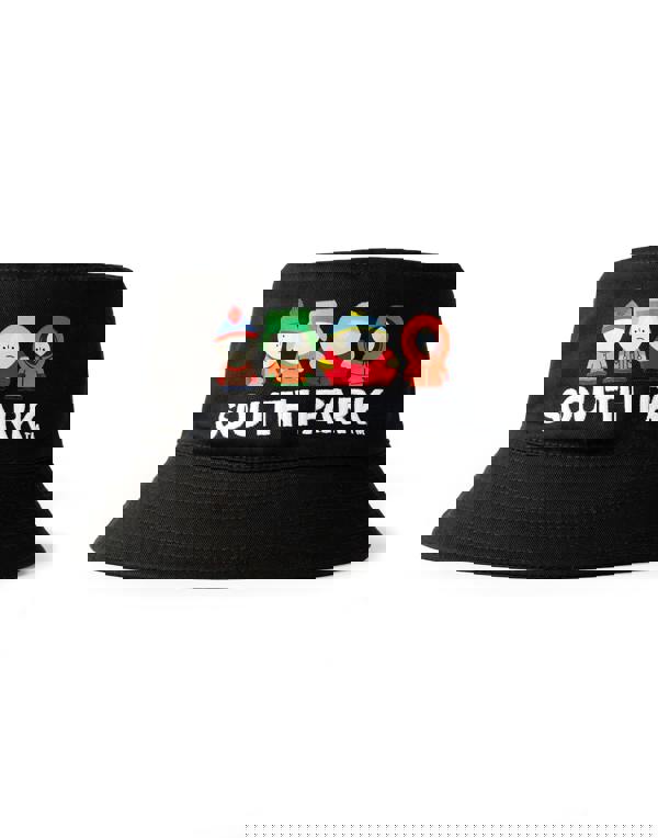 South Park Mens Black Character Line Up Bucket Hat (One Size)