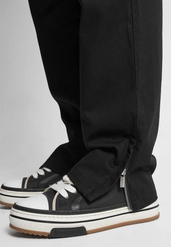 Drill Angled Cargo Pants - Black