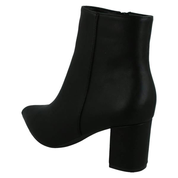 Spot On Ladies Spot On Block Heel Ankle Boots F51220