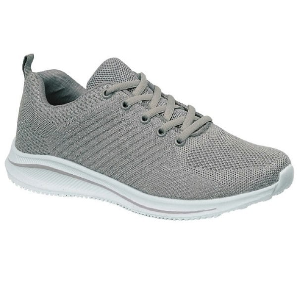 Cipriata Womens Leona Lightweight Memory Foam Trainer - Grey