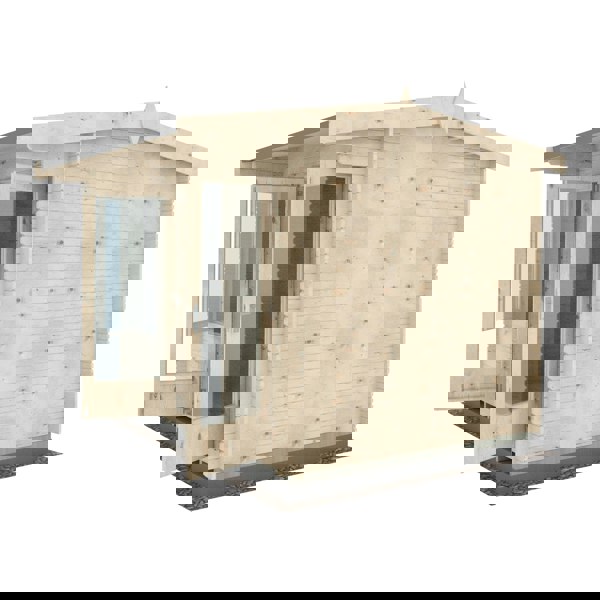 Shire Marlborough 8Gx10 Log Cabin 28mm interlock cladding - Best Shed