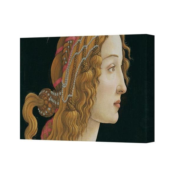 Benjamin Tate Design Canvas Art Portrait Of Woman In Pearled Headdress Profile Wall Decor