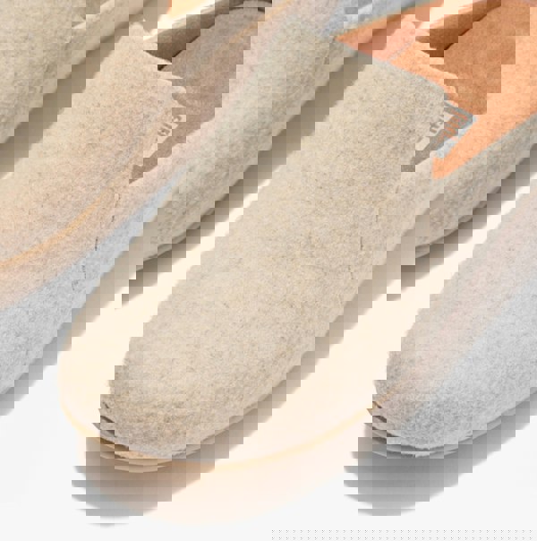 FitFlop CHRISSIE II HAUS e01 Womens Felt Slippers Ivory