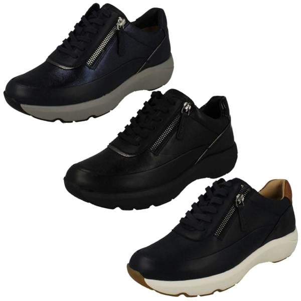 Clarks Womens Clarks Zip Detail Trainers Tivoli Zip