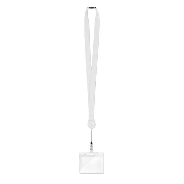 MidOcean Zip Lanyard Retractable Lanyard - White - 