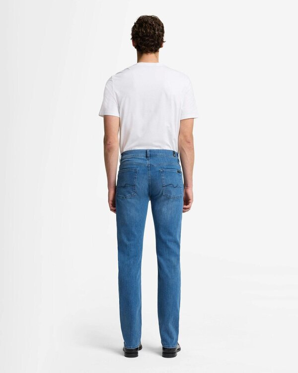 7 For All Mankind SLIMMY Mens Slim Fit Luxe Performance Eco Denim Jeans - Mid Blue