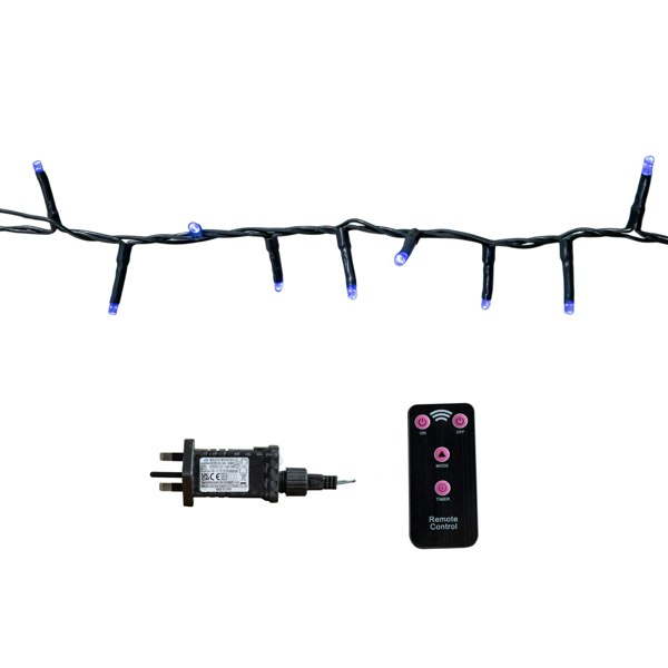 Samuel Alexander 15.5m 600 LED Colour Changing Christmas String Lights in White to Blue