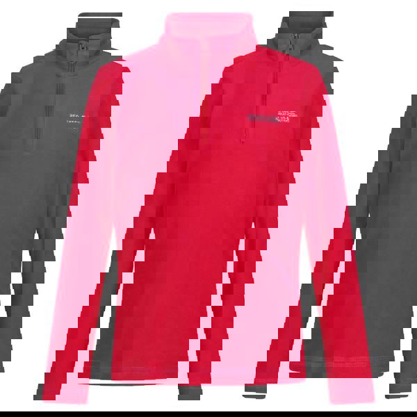 Regatta Great Outdoors Childrens/Kids Hot Shot II Half Zip Fleece Top - Pink Potion