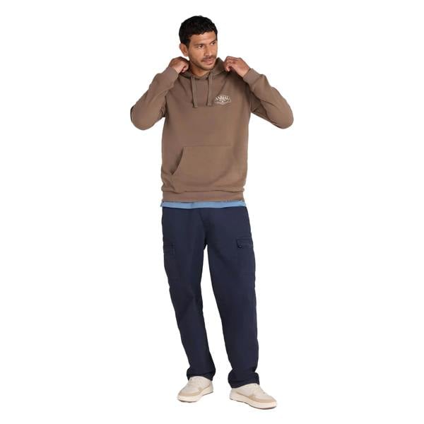 Animal Mens River Logo Hoodie - Brown - 