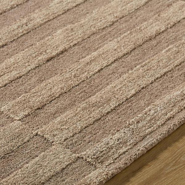 Livabliss Our Pnw Home Idaho-Hand Tufted Beige Taupe Wool Modern Rug