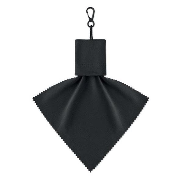 MidOcean Clear RPET Cleaning Cloth - Black - 