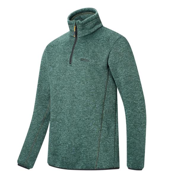 Regatta Mens Newhill Half Zip Fleece Top - Dark Forest Green - 