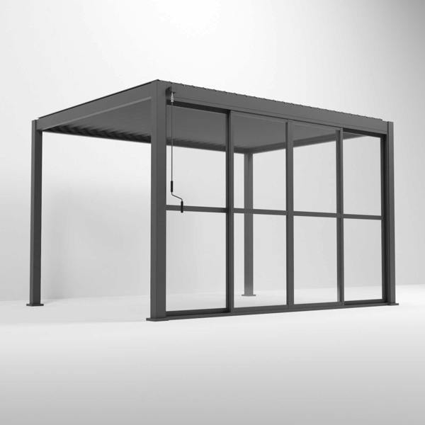 Ocean Designs Tivoli E-LED 6m x 3m Grey Frame Free Standing Pergola