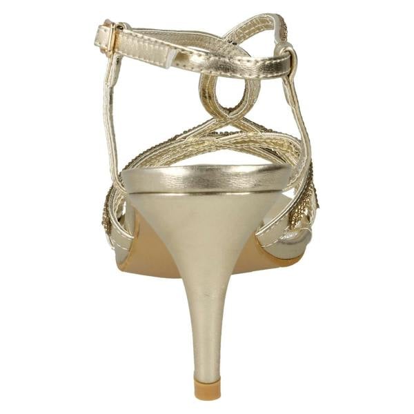 Spot On Ladies Spot On Diamante Sandals