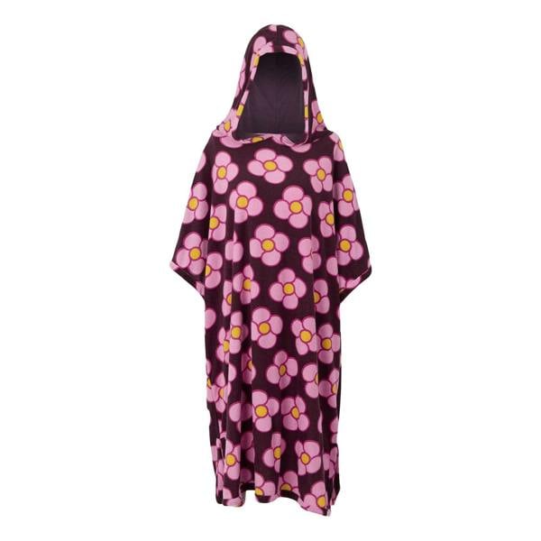 Regatta Womens/Ladies Orla Kiely II Spinning Flower Towelling Hooded Towel - Morello - 