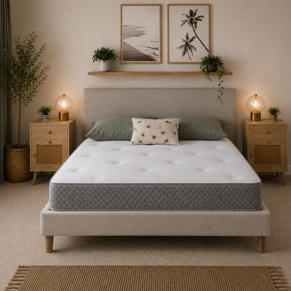 Starlight Beds Nebraska Tufted Hybrid Mattress - Soft Feel Cool Touch Quilted Sleep Surface
