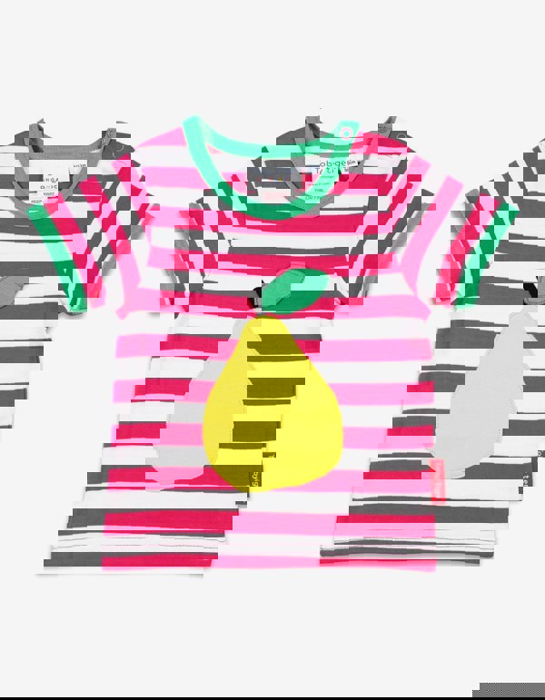 Organic Pear Applique T-Shirt - Toby Tiger UK Retail