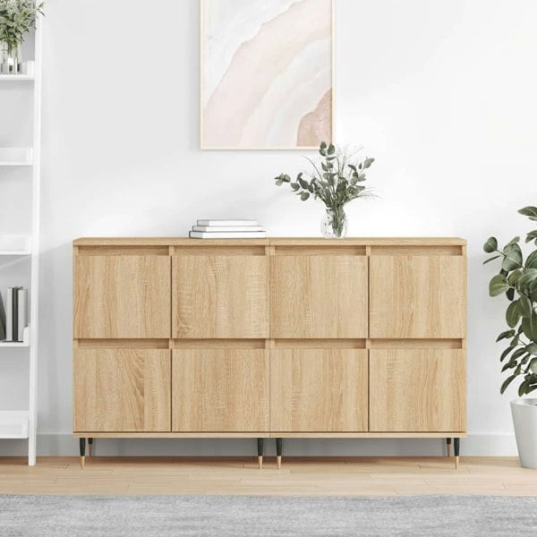 Berkfield Sideboards 2 pcs Sonoma Oak Engineered Wood