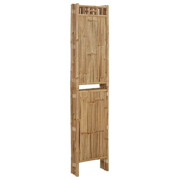 Berkfield 4-Panel Room Divider Bamboo 160x180 cm