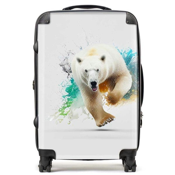 Warren Reed Charging Polar Bear Suitcase