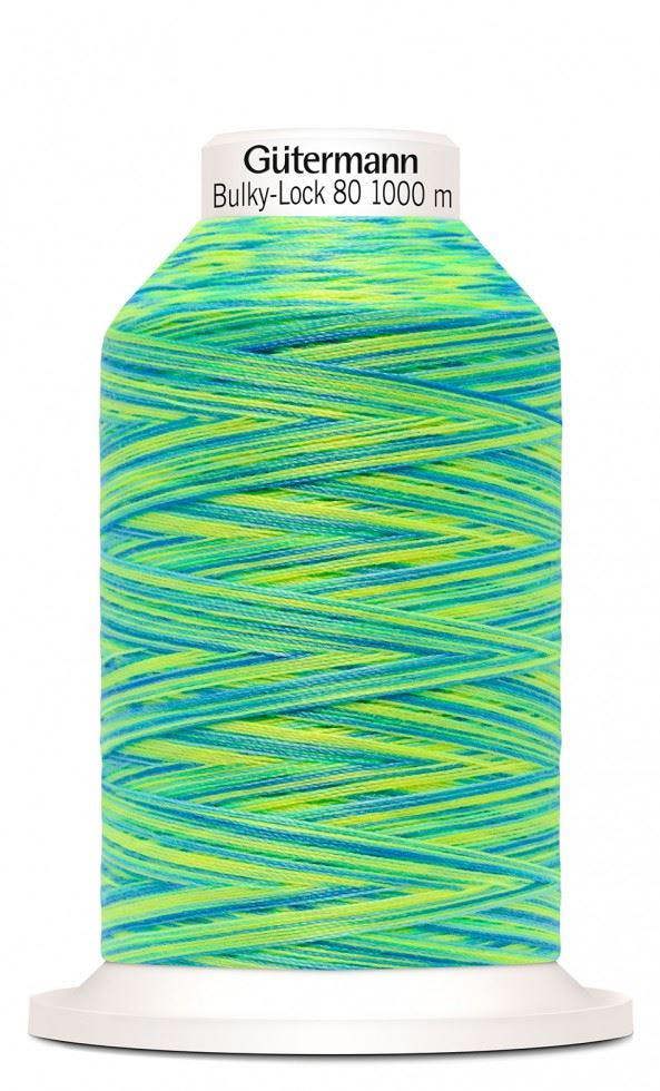 Gutermann Multicolour Bulky Lock 80 Overlocker Thread 1000m Thread Suitable For Dressmaking