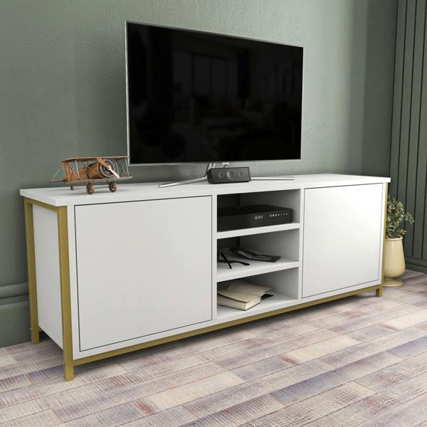 Decorotika Otis Modern Tv Stand TV Cabinet for TV's up to 63"