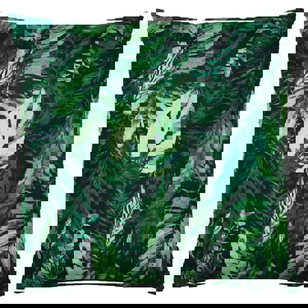 Furn Psychedelic Jungle Print Outdoor Cushion Cover - Green