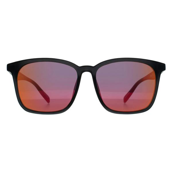 Spy Sunglasses Cooler 67000000000002 Matte Transparent Grey Coral Red Mirror