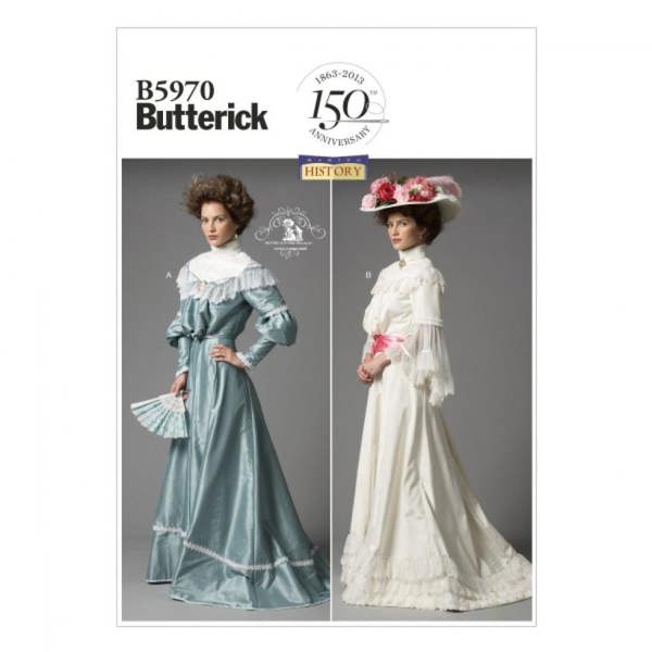 Butterick Sewing Pattern 5970, Costumes, Vintage Style for Women, 8-10-12-14-16 - Advanced