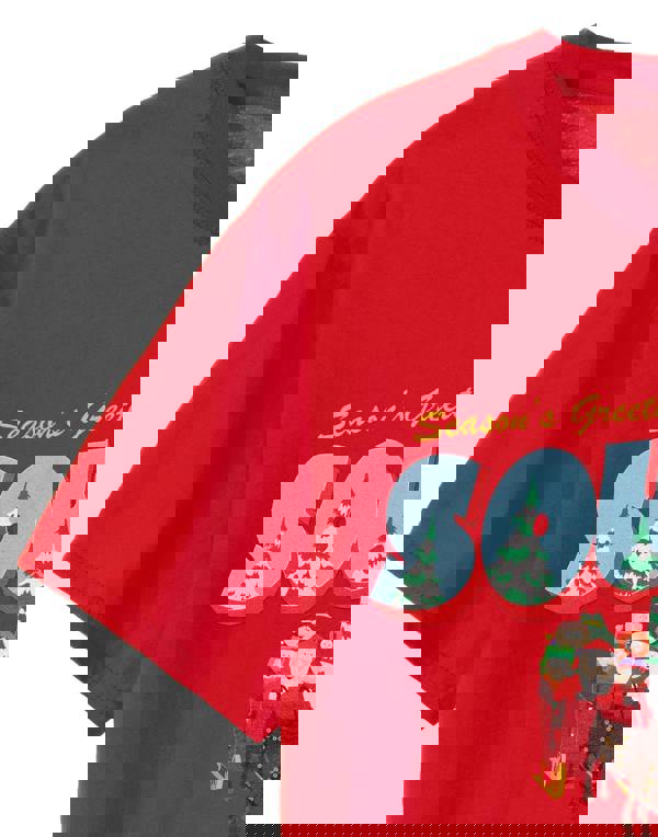 South Park Mens Red Season's Greetings Short Sleeved T-Shirt